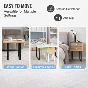 ขาเฟอร์นิเจอร์โลหะติดตั้งง่าย ขนาด 16 นิ้ว รับน้ำหนักได้ 400 ปอนด์ 2 ชิ้น สำหรับโต๊ะกาแฟ DIY โต๊ะทำงาน EDPTBL009 - Product Image 6