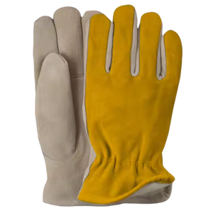 Gants de sécurité en cuir de vachette pleine fleur de qualité supérieure, durables, avec poignet réglable, pour usage industriel, doux et confortables pour les mains - Product Image 6