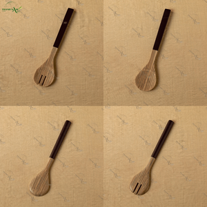 Cuillères en bambou intemporelles Design écologique avec une capacité de 10ml pour savourer des moments Ustensiles de cuisine pour cadeaux - Product Image 1