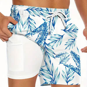 Pantalones Cortos de Hombre de Alta Calidad, Nuevos y Modernos, de Secado Rápido, Diseño Casual con Rayas Estampadas, Transpirables, para Playa y Natación - Product Image 1