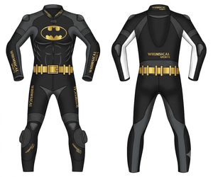 Professional Track Racing JumpSuit/Traje Made to Measure Cowhide/Kangaroo Leather With Level 2 Protection - Product Image 1