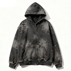 Unisex <b>Oversized</b> Tie-Dye Hooded <b>Sweatshirt</b> Acid Wash Hoodie Heavyweight Cotton Cropped Boxy Streetwear <b>Vintage</b> Custom Print - Product Image 2