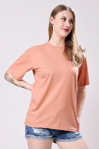 Camisetas de Moda para Mujer, Ropa Casual de Manga Corta, Color Sólido, Precio de Fábrica, Camisetas Resistentes Personalizadas para Mujer - Product Image 2