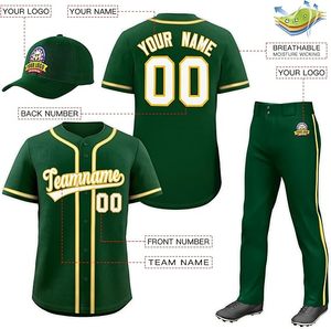 Uniforme de Béisbol Personalizado - Conjunto de Uniforme de Equipo con Nombre/Número/Logotipo Bordado para Hombres, Mujeres y Jóvenes - Product Image 2
