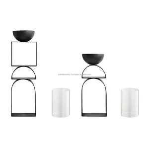 Premium Modern Decorative Stainless Steel Handmade Candlestick Holder for Interior Designers Home Styling with <b>Twisted</b> Designs - Product Image 4