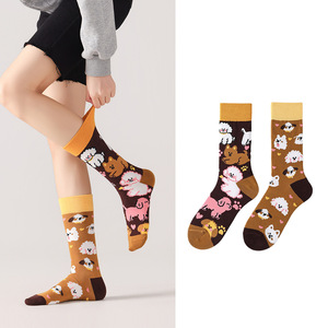 Wholesale OEM Custom Mismatched Crew <b>Socks</b> Novelty Asymmetrical <b>Funny</b> <b>Socks</b> <b>for</b> <b>Men</b> Women - Product Image 6