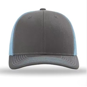 Gorra Trucker de Malla Azul, 6 Paneles, Ajustada, Unisex, Casual, Color Sólido, para Primavera/Verano - Product Image 5