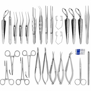 PENTAX SURGICAL 26 Pcs Veterinary Ophthalmic Instrument Set Basic Eye Surgery Kit German Grade Stainless Steel Animal Surgical - Product Image 1