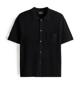 High Quality Men's Knitted Short Sleeve <b>Shirt</b> High Quality Breathable Cotton Casual Men's Summer Wear Custom Logo - Product Image 3