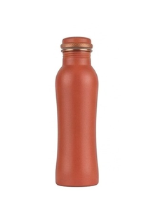 Botellas de cobre de estilo único en color plateado metálico, de lujo para el hogar y fáciles de transportar. - Product Image 3