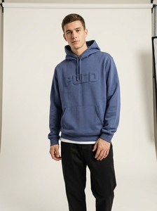 Sweat-shirt à capuche décontracté pour homme avec logo en relief, poche kangourou, manches longues, en polaire - Product Image 6