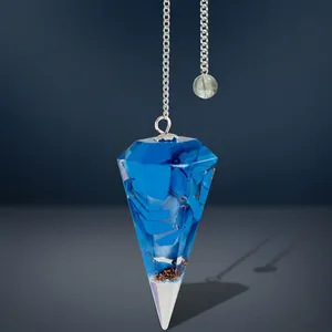 Dernière Nouveauté : Pendentif Orgone Turquoise Style Feng Shui, Figurine Mascotte en Agate Orgonite Écologique Faite à la Main pour la Décoration Intérieure - Product Image 2