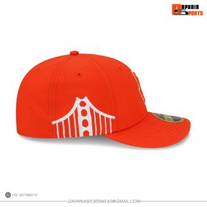 Casquette de baseball orange des Giants de San Francisco, 6 panneaux, ajustée, avec logo brodé, pour adultes, unisexe, usage décontracté - Product Image 2