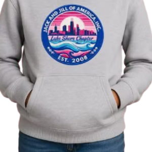Sweat à capuche brodé gris chiné pour homme, pull décontracté à manches longues, streetwear quotidien, vêtement confortable pour un style de vie actif - Product Image 5