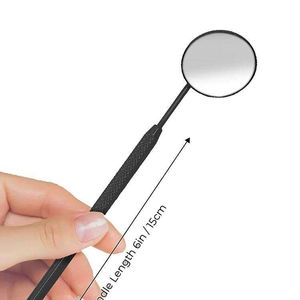 Espejo de Pestañas Profesional Personalizado de Acero Inoxidable para Montar en la Pared, Acabado Dorado, para Inspección de Extensiones de Pestañas - Product Image 2