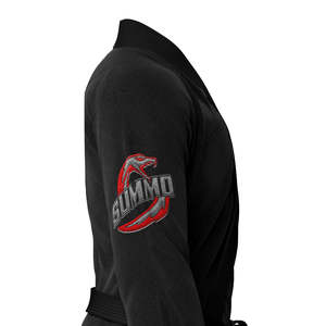 Uniformes de Jiu-Jitsu Brésilien (BJJ) avec broderie de logo personnalisée, cordons de serrage, bleu marine, 100% coton Ripstop 460g, unisexe, style pakistanais - Product Image 6