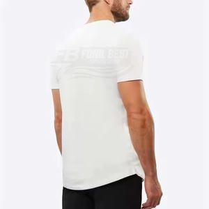 Camiseta Casual para Hombre de Alta Calidad con Dobladillo Curvo, Sin Arrugas, de Poliéster, con Etiqueta Personalizada, Diseño Liso, Tejido de Punto - Product Image 5