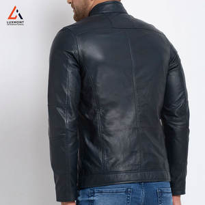 Veste en cuir pour homme véritable avec doublure douce et design moderne, idéale pour l'automne et l'hiver, veste d'hiver pour homme - Product Image 3