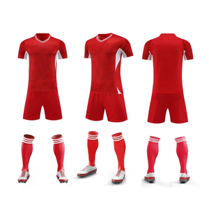 Conjuntos de Camisetas de Fútbol Personalizadas de Color Sólido, Alta Calidad, 100% Poliéster, Secado Rápido, Transpirables, Corte Automatizado - Product Image 5