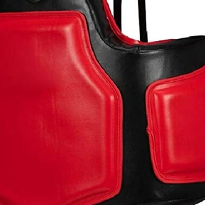Top Selling High Quality Black Leather & PU MMA Kick Boxing Thai Body <b>Protector</b> Chest Guard Breathable Lightweight - Product Image 6