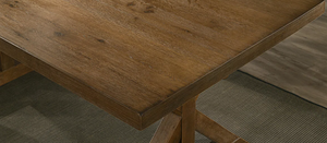 American Country Style Solid Acacia Wood Live Edge Dining <b>Table</b> with <b>Foldable</b> Metal Base at cheap rates from India - Product Image 6