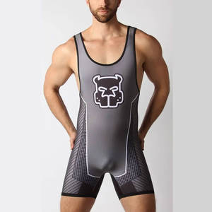 Combinaison de lutte 2026, justaucorps de boxe une pièce, combinaison de sport de fitness pour hommes, haute élasticité, sans manches, pour haltérophilie - Product Image 2