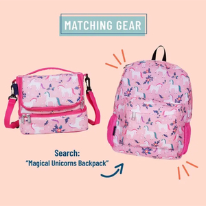 Sacs isothermes personnalisables Wilson, boîte à lunch isolée en tissu Oxford durable, différents motifs de dessins animés, sac à repas en polyester - Product Image 6