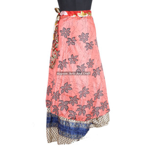 New <b>Skirts</b> Vintage <b>Wrap</b> <b>Skirt</b> Indian Silk Saree Bohemian Magic Women Reversible Silk Magic 38 Inch <b>Wrap</b> <b>Skirt</b> Halter Tube Indian - Product Image 6