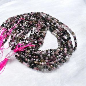 Cuentas Redondas Facetadas de Turmalina Multicolor de 3.5mm para la Fabricación de Joyas - Product Image 6