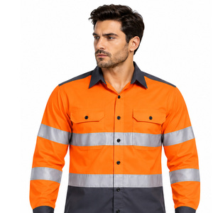 Camisetas de alta visibilidad EAZWEARS para hombres, para obras, fábricas, seguridad industrial, fabricante ODM de marca privada, visibilidad OEM - Product Image 3