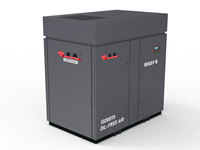 Compresseur d'air à vis sans huile de type sec refroidi par air 37KW avec VSD, nouveaux composants de pompe et de moteur, support OEM
