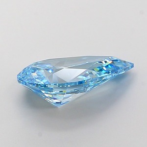Diamant de laboratoire en forme de poire de 2,71 carats, couleur bleu vif fantaisie, clarté VS1, polissage excellent, pierre précieuse de luxe haut de gamme - Product Image 2