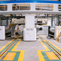 Máquina corrugada de alta calidad, línea de producción de cartón corrugado de 3 5 7 capas completamente automática