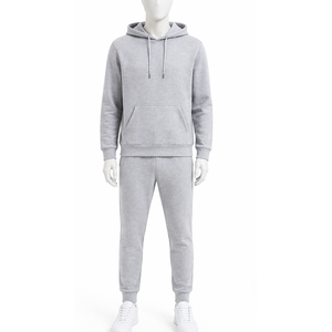 Conjunto Deportivo de Invierno Personalizado, Transpirable, con Capucha, de Algodón para Hombre, Conjunto de 2 Piezas, Pantalones y Sudadera con Capucha - Product Image 1