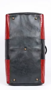 Handcrafted Brown Crocodile <b>Leather</b> Duffle <b>Bag</b> Luxury Weekender Travel Carry On Overnight Gym <b>Holdall</b> for <b>Men</b> - Product Image 3