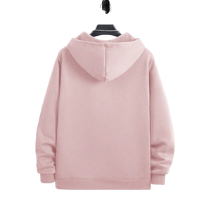 Sudadera con capucha para hombre con cremallera, informal, de manga larga, con cordón, bolsillos tipo canguro, puños y dobladillo acanalados, 100% algodón, tejido suave. - Product Image 2