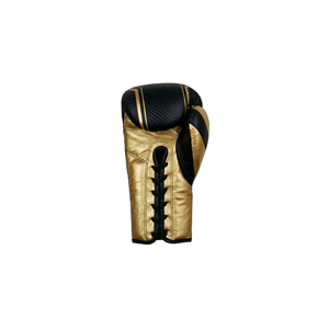 Gants de boxe Askar Wear Ind pour entraînement adulte, fermeture Velcro, noir avec impression dorée, matière PU respirante - Product Image 2