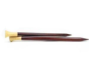 Premium Rosewood Knitting <b>Needles</b> with Elegant Gold-Tone Heads – Smooth Finish, Durable & Comfortable for <b>Yarn</b> Crafts - Product Image 2