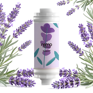 Filtro de Ducha con Vitamina C de Corea OEM ODM, Aroma a Lavanda Morada, Anti Cloro, Anti Óxido, Cuidado de la Piel y el Cabello - Product Image 1