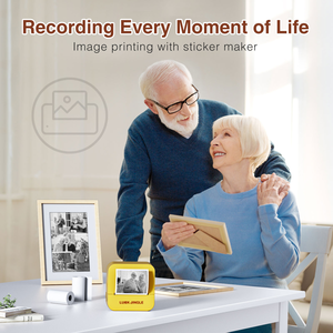 Machine d'impression d'étiquettes autocollantes en papier avec gravure laser de forme carrée, logo personnalisé, pour étudiants, usage au bureau, <span class=keywords><strong>mini</strong></span> imprimante thermique <span class=keywords><strong>portable</strong></span> - Product Image 2