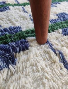 พรมขนสัตว์ทำมือขายดีที่สุด ลายเรขาคณิตทันสมัย สำหรับห้องนั่งเล่นและห้องนอน - Product Image 2