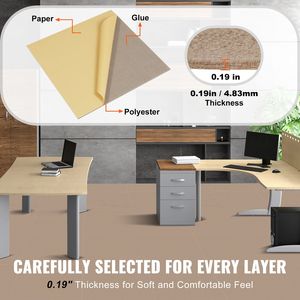 Piastrelle di Moquette Morbide Imbottite Adesive 18FT X 18FT per Uffici - Facile Installazione Fai-da-Te - Product Image 3