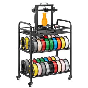 Scaffale porta filamenti per stampante 3D - Porta bobine a 3 livelli con ruote per impieghi gravosi - Soluzione per lo stoccaggio dei filamenti - Product Image 4