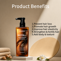 Shampooing et revitalisant nourrissant à l'huile d'argan et à la biotine naturelle Ekber à bas prix, pour les cheveux abîmés, favorisant la croissance des cheveux, produits de soin des cheveux en vrac