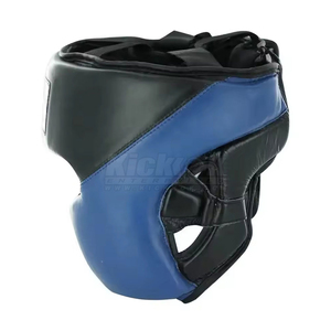 Casque de boxe noir et or en cuir PU avec fermeture à boucle réglable, visière transparente de protection, 7 aérations, unisexe adulte - Product Image 3