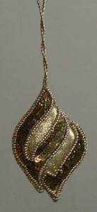 Recién hecho a mano Zari bordado a mano con cuentas bordado a mano forma de tortuga adornos colgantes de Navidad con buena mano de obra - Product Image 4