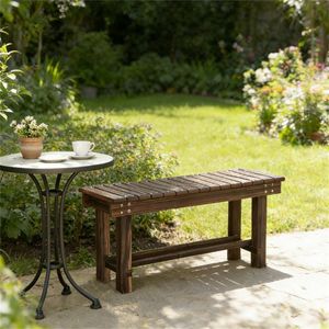 Sedia da Giardino per Esterni, Comoda Panchina da Patio per il Relax - Product Image 4