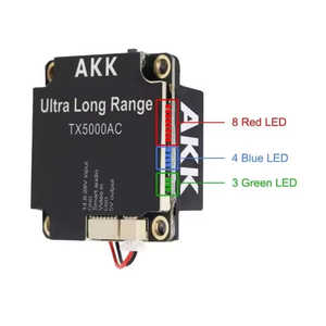 AKK TX5000AC 5W 4.9-6.1GHz 96CH FPV VTX Module de transmission de drone à moule privé pour émetteurs récepteurs RF de vol à grande vitesse - Product Image 4