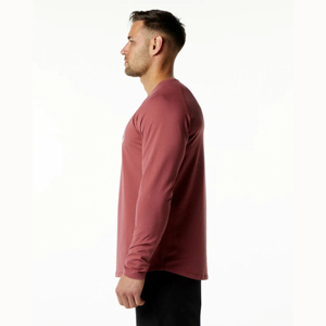 เสื้อยืดแขนยาวผู้ชายผ้าฝ้าย 100% คุณภาพสูง คอกลม ลายเรียบ เป็นมิตรกับสิ่งแวดล้อม ระบายอากาศได้ดี รับสกรีนโลโก้ ขายส่ง - Product Image 4