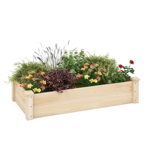 Wholesale Outdoor Square <b>Wooden</b> Plant Pots Heavy Duty <b>Garden</b> Wood <b>Planter</b> Box Rustic Large Flower Box Decorative <b>Garden</b> <b>Planters</b> - Product Image 3